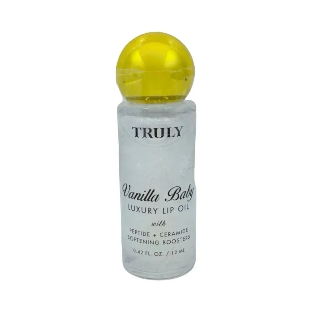 TRULY Luxury Lip Oil Duo - Cherry Baby & Vanilla Baby - 0.42 oz x 2